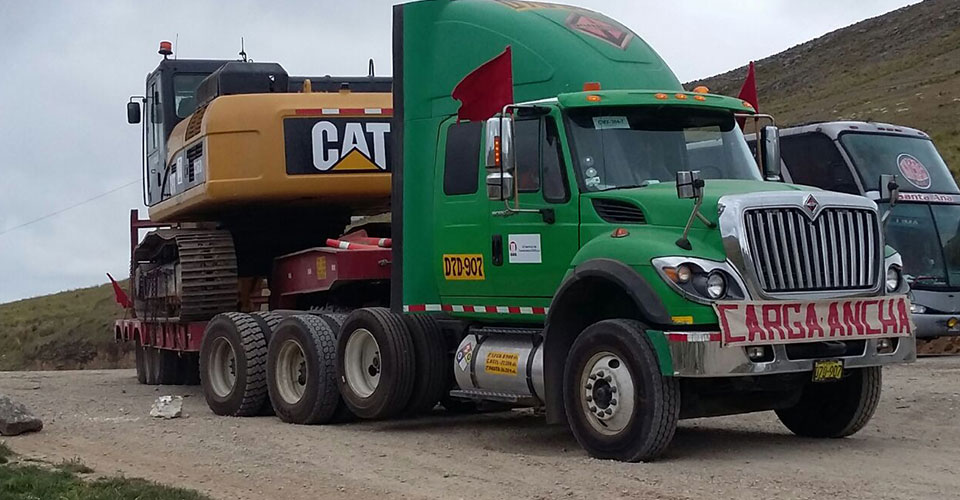 Transporte de maquinaria